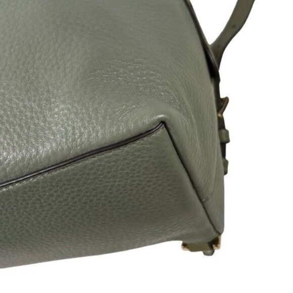 MICHAEL KORS MK Raven Pebble Leather Medium Backpack Handbag Olive Green $328 - Picture 16 of 16